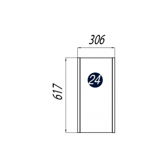 Шкаф подвесной Акватон Брук 30 см 1A202503BCDL0, белый/дуб латте - фото 2