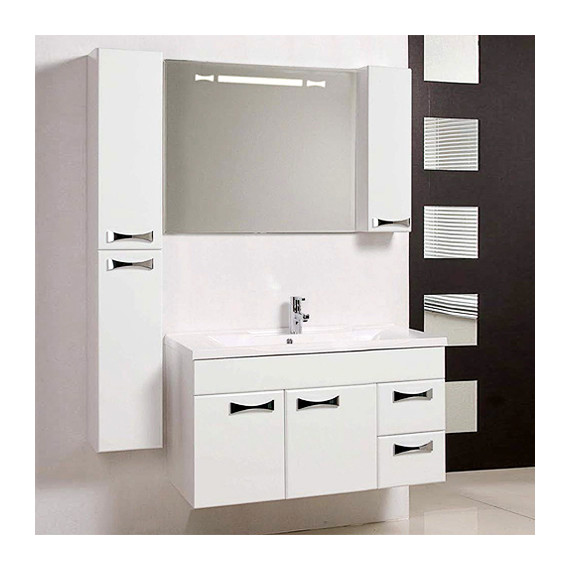 Зеркало шкаф Акватон Диор 120 см 1A110702DR01R - фото 8