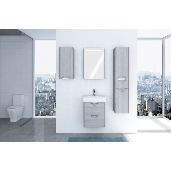 Зеркало шкаф Акватон Сильва 50 см 1A215502SIW6L - фото, картинка 8 Зеркало шкаф Акватон Сильва 50 см 1A215502SIW6L - фото 8