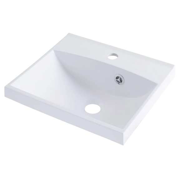 Тумба подвесная с раковиной Aquanet Нота 40 см 00159137, белый - фото 2