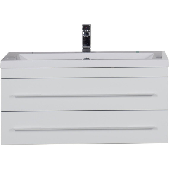 Тумба подвесная с раковиной Aquanet Верона 90 см 00172335, белый - фото 7