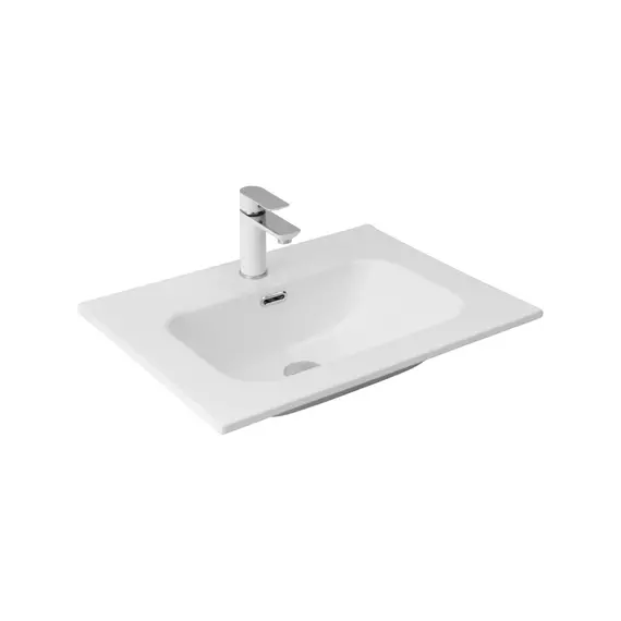 Тумба подвесная с раковиной Aquanet Бостон М 60 см 00209679, белый - фото 2