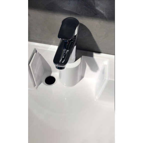 Тумба подвесная с раковиной Aquanet Алвита 100 см 00240112, серый антрацит - фото 5