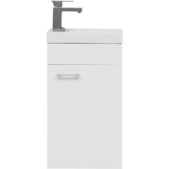 Тумба подвесная с раковиной Aquanet Нота 40 см R (Moduo) 00246953, белый - фото 3