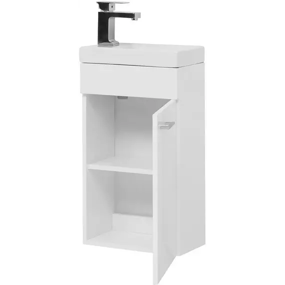 Тумба подвесная с раковиной Aquanet Нота 40 см R (Moduo) 00246953, белый - фото 7