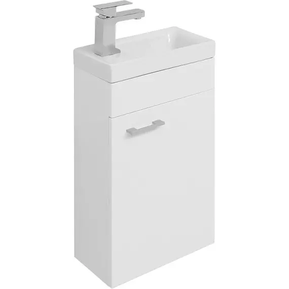 Тумба подвесная с раковиной Aquanet Нота 40 см R (Moduo) 00246953, белый - фото 4