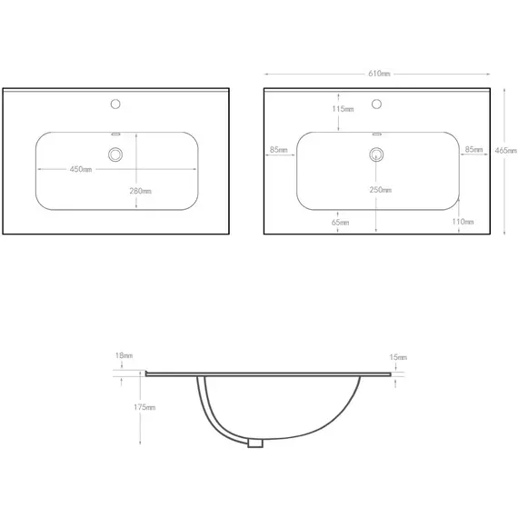 Тумба подвесная с раковиной Aquanet Алвита New 60 см 00277510, белый матовый - фото 10