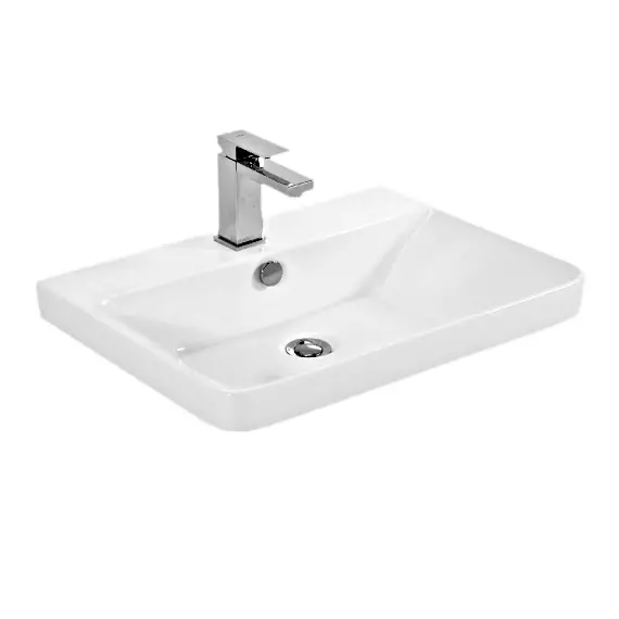 Тумба подвесная с раковиной Aquanet София 60 см 00288905, белый глянец - фото 2