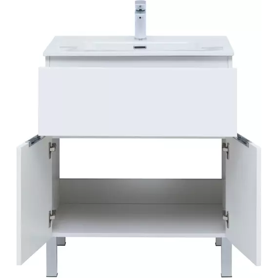 Тумба напольная с раковиной Aquanet Алвита New 70 см 00303901, белый матовый - фото 6
