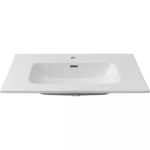 Тумба подвесная с раковиной Aquanet Бостон new 80 см 00306368, белый сатин - фото 4