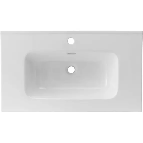 Тумба подвесная с раковиной Aquanet Бостон new 80 см 00306368, белый сатин - фото 5