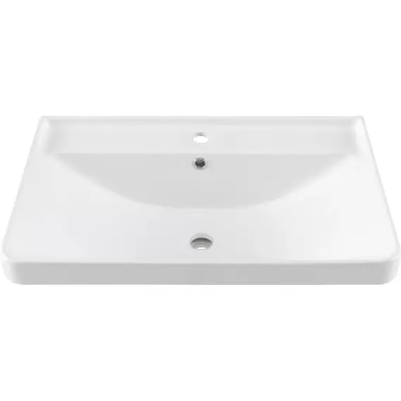 Тумба подвесная с раковиной Aquanet Ирис New 70 см 00310149, белый глянец - фото 14