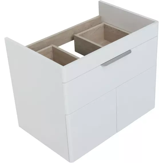 Тумба подвесная с раковиной Aquanet Ирис New 70 см 00310149, белый глянец - фото 13