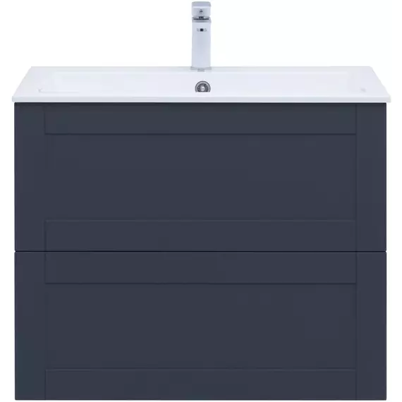 Тумба подвесная с раковиной Aquanet Терра 80 см 00313245, маренго - фото 7