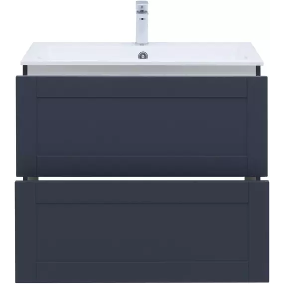 Тумба подвесная с раковиной Aquanet Терра 80 см 00313245, маренго - фото 8