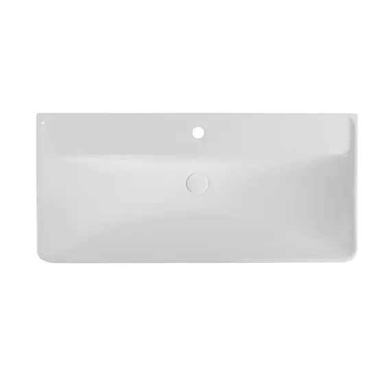 Тумба подвесная с раковиной Aquanet Вега 100 см 00329599, мисти грин - фото 11