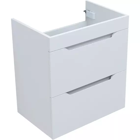 Тумба подвесная с раковиной Aquanet Практика 60 см 00330457, белый матовый - фото 11