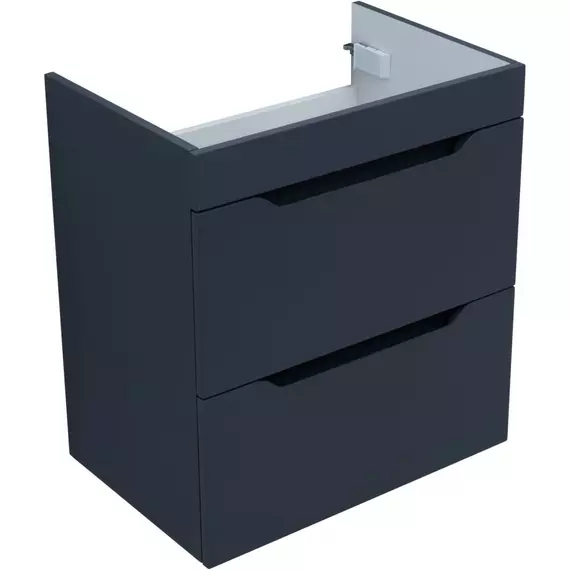 Тумба подвесная с раковиной Aquanet Практика 60 см 00330458, маренго - фото 11