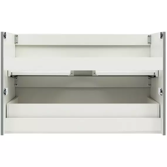 Тумба подвесная с раковиной Aquanet Джейн (Flat) 100 см 00335436, мисти грин - фото 8