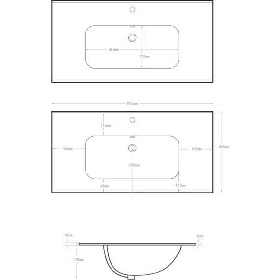 Тумба подвесная с раковиной Aquanet Джейн (Flat) 80 см 00343977 (раковина Aquanet Flat 80) бежевый - фото 8