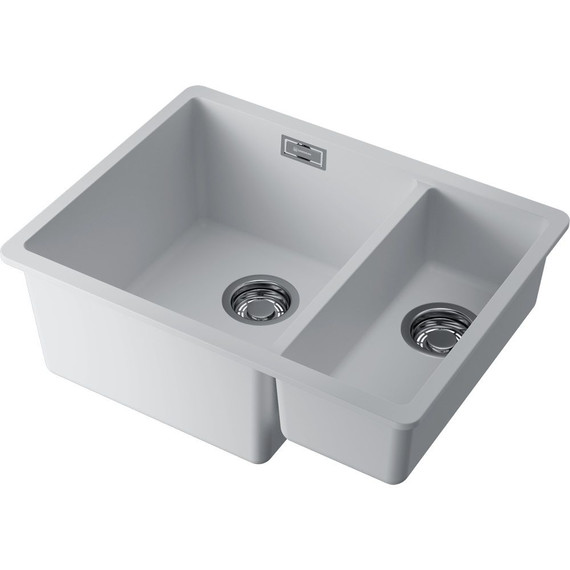 Кухонная мойка Omoikiri Kata 55-2-U WH 4997526, белый - фото 