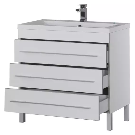 Тумба напольная с раковиной Aquanet Верона 100 см 00178471, белый - фото 6