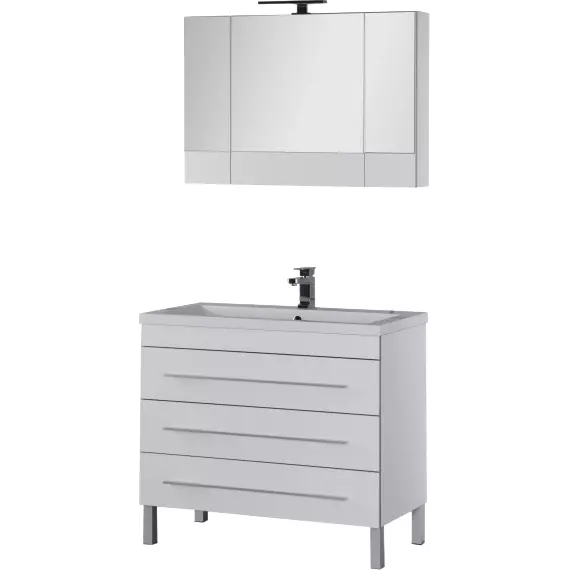 Тумба напольная с раковиной Aquanet Верона 100 см 00178471, белый - фото 16