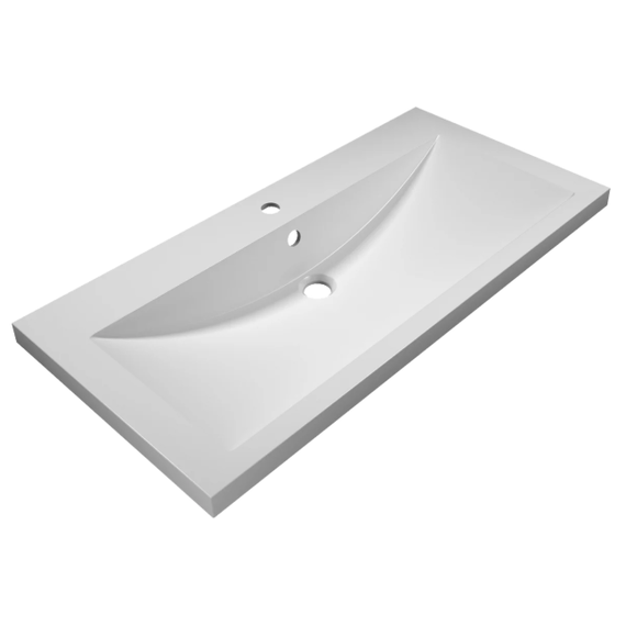 Тумба напольная с раковиной Aquanet Верона 100 см 00178471, белый - фото 2