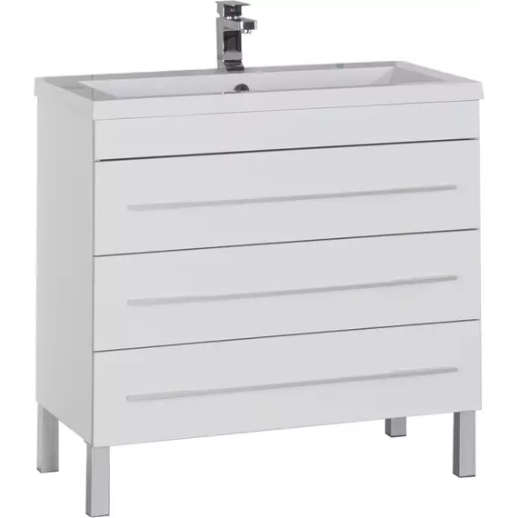 Тумба напольная с раковиной Aquanet Верона 100 см 00178471, белый - фото 3