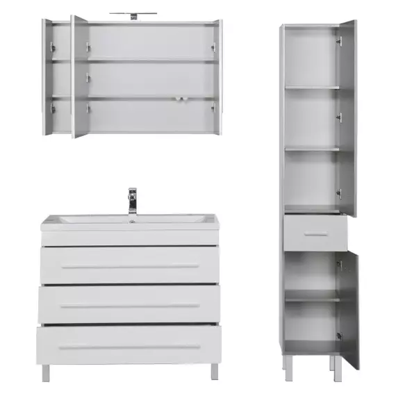 Тумба напольная с раковиной Aquanet Верона 100 см 00178471, белый - фото 15