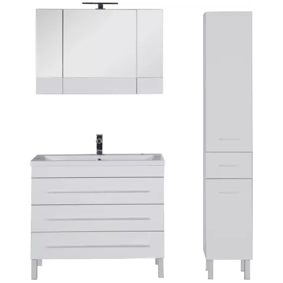 Тумба напольная с раковиной Aquanet Верона 100 см 00178471, белый - фото 12