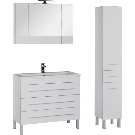 Тумба напольная с раковиной Aquanet Верона 100 см 00178471, белый - фото 8