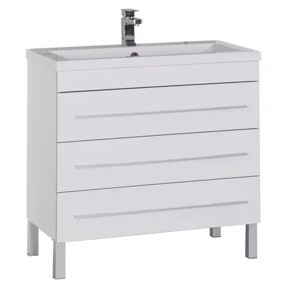 Тумба напольная с раковиной Aquanet Верона 100 см 00178471, белый - фото 