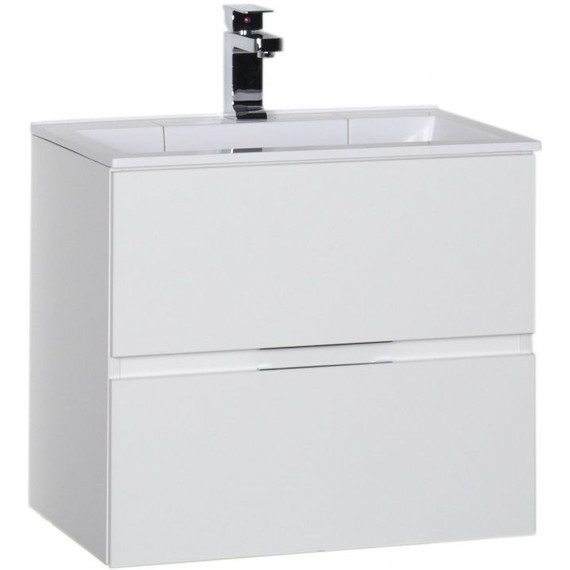 Тумба подвесная с раковиной Aquanet Алвита 60 см 00184301, белый - фото 