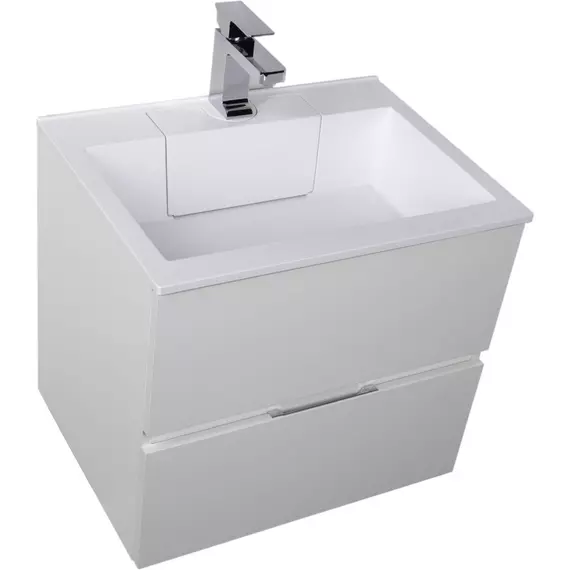 Тумба подвесная с раковиной Aquanet Алвита 60 см 00184301, белый - фото 3