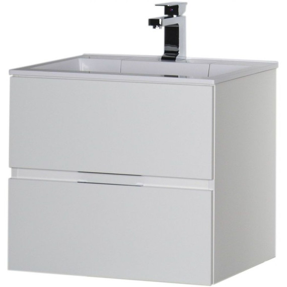 Тумба подвесная с раковиной Aquanet Алвита 60 см 00184301, белый - фото 9