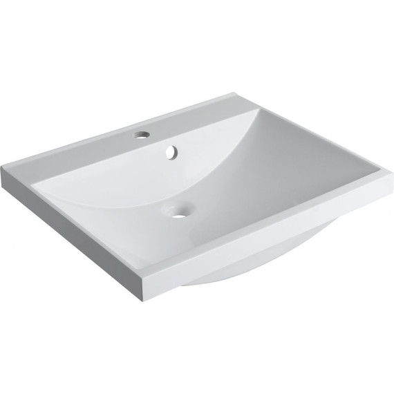 Тумба подвесная с раковиной Aquanet Лукка 60 см 00302396, белый - фото 13