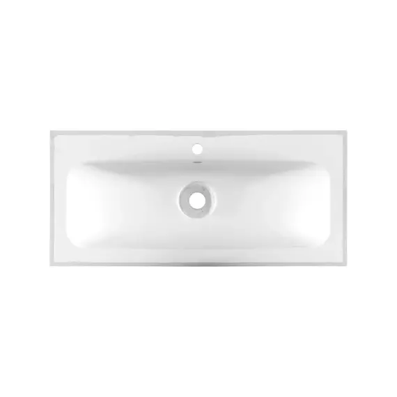 Тумба подвесная с раковиной Aquanet Арт 100 см 00313257, белый матовый - фото 17