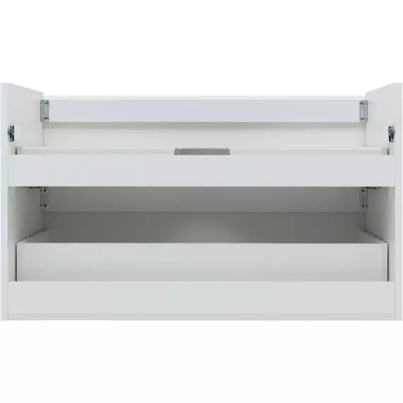 Тумба подвесная с раковиной Aquanet Эмбер 105 см 00330469, белый матовый - фото 11