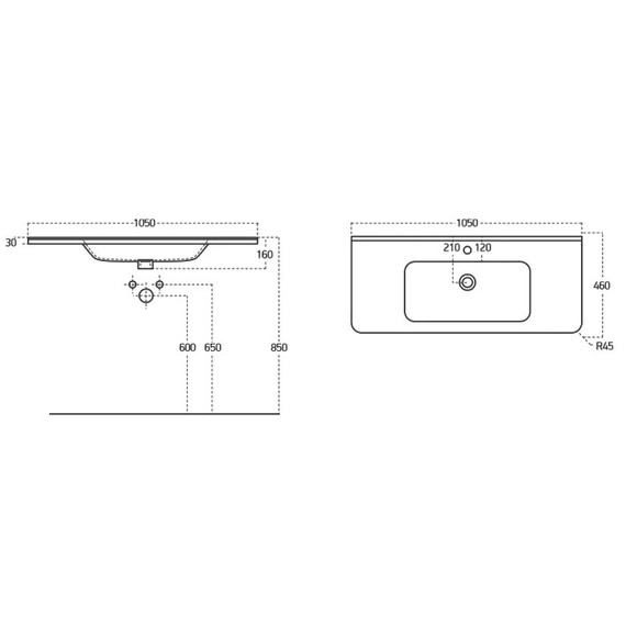 Тумба подвесная с раковиной Aquanet Эмбер 105 см 00330469, белый матовый - фото 12