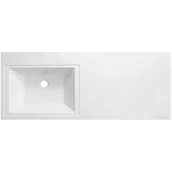 Тумба напольная с раковиной-столешницей Aquanet Токио 130 см 00333652 L, дуб веллингтон - фото 10