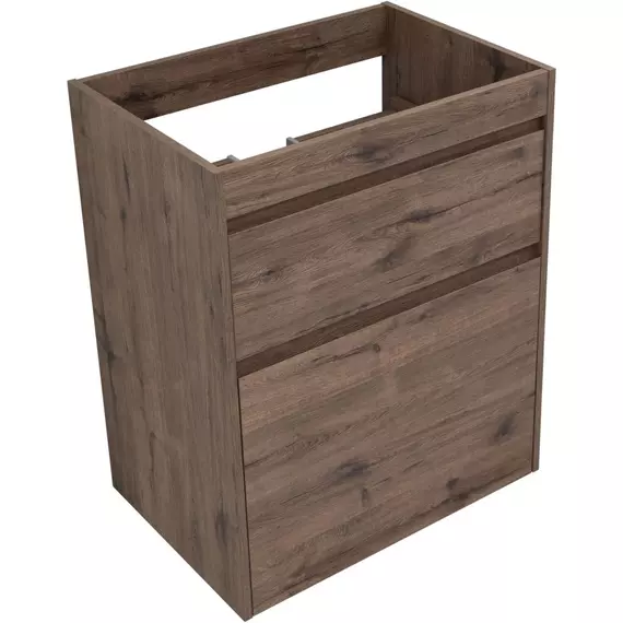 Тумба напольная с раковиной-столешницей Aquanet Токио 130 см 00333652 L, дуб веллингтон - фото 8