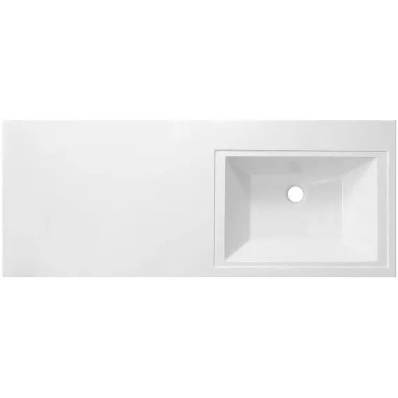 Тумба напольная с раковиной-столешницей Aquanet Токио 130 см 00333652 R, дуб веллингтон - фото 12