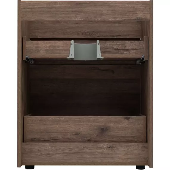 Тумба напольная с раковиной-столешницей Aquanet Токио 130 см 00333652 R, дуб веллингтон - фото 10