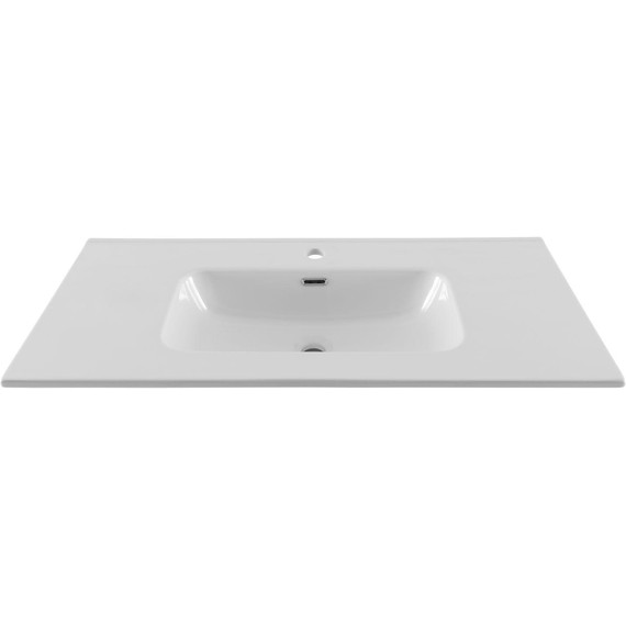 Тумба подвесная с раковиной Aquanet Джейн (Flat) 100 см 00335426, белый матовый - фото 7