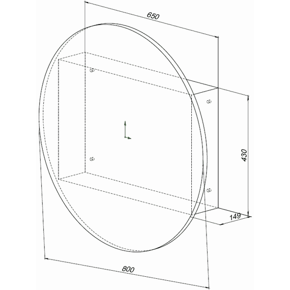 Зеркало-шкаф Aquanet Оптима 80 см 00344784 LED - фото 19