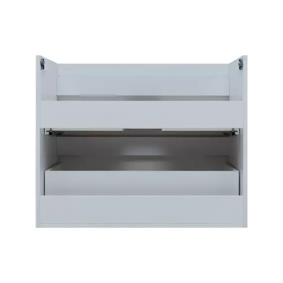 Тумба подвесная с раковиной Aquanet Практика 80 см 00347965, белый глянец - фото 8