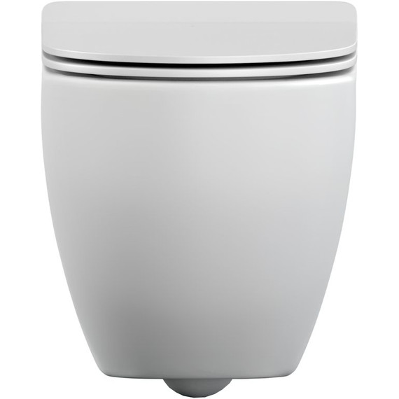 Унитаз подвесной безободковый Cersanit Brasko Vortex DPL EO Slim A68915 с тонкой крышкой микролифт (система смыва Торнадо) - фото 5