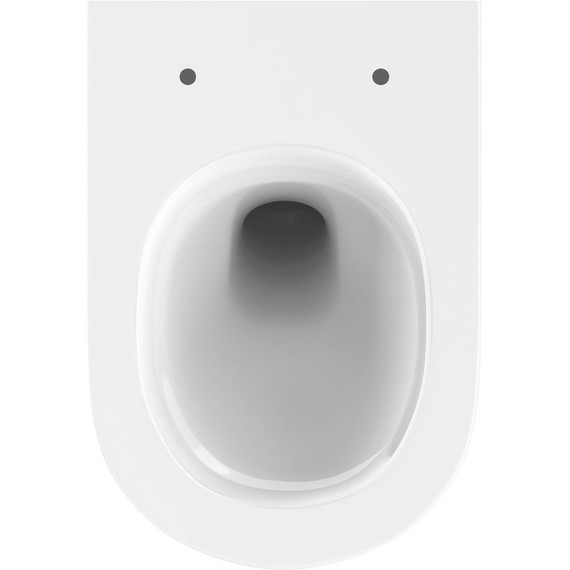 Унитаз подвесной безободковый Cersanit Brasko Vortex DPL EO Slim A68915 с тонкой крышкой микролифт (система смыва Торнадо) - фото 9