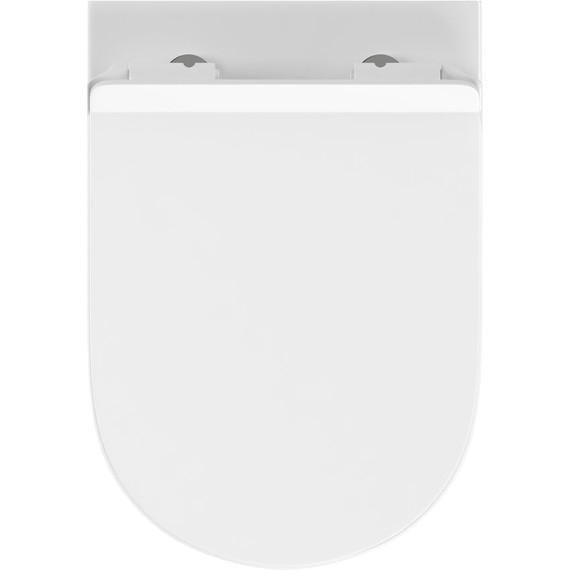 Унитаз подвесной безободковый Cersanit Brasko Vortex DPL EO Slim A68915 с тонкой крышкой микролифт (система смыва Торнадо) - фото 10